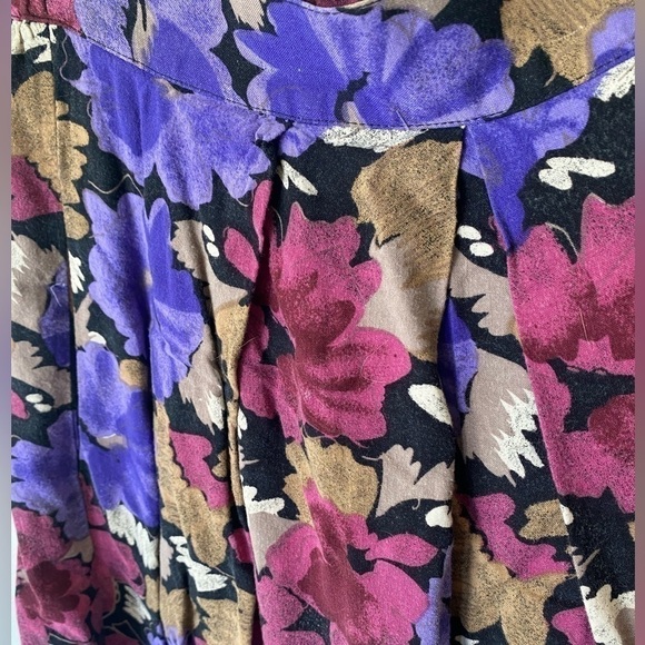 Vintage floral high waist skirt - Picture 7 of 8